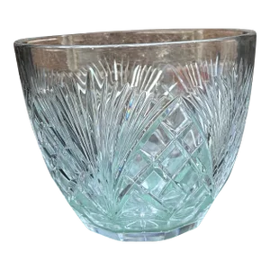 Large 1970s Detailed Glass Punch/Candy Bowl