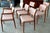 Brown 1960s Niels Otto Møller Model #65 & #80 Teak Dining Chairs Set of 8 MCM For Sale - Image 8 of 13