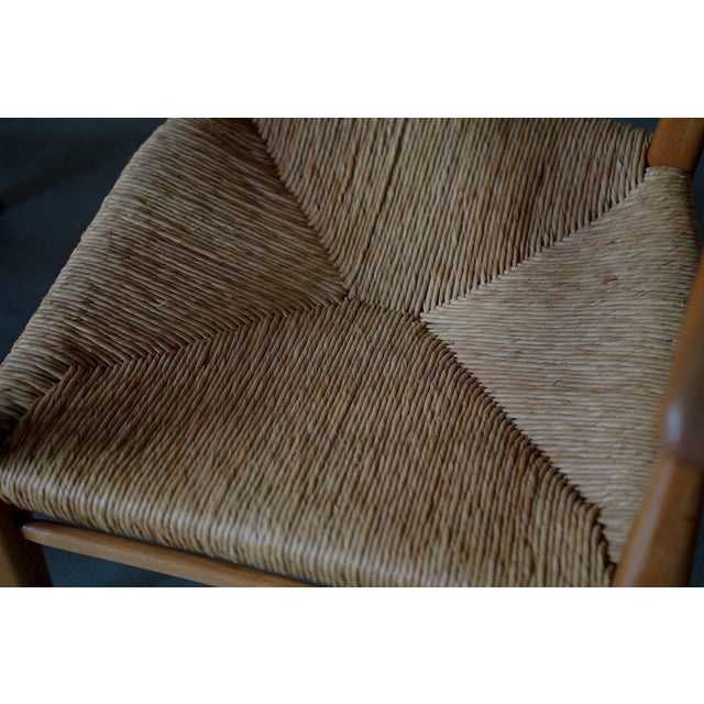 Armchair with Rush Seating, Germany, 1960s For Sale - Image 12 of 13