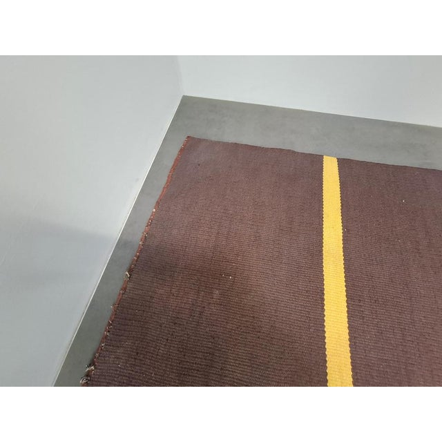 Mid-Century Modern Geometric Rug, Czechoslovakia, 1960s For Sale - Image 11 of 17