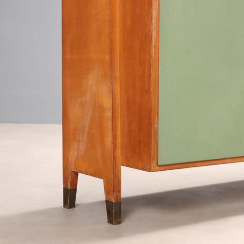 Vintage Bookcase in Lacquered Wood and Glass, 1960s For Sale - Image 10 of 14