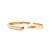 18k Yellow Gold 2.95ct Scalloped Edge Pave Set Three Row Diamond Bangle Bracelet For Sale - Image 4 of 8