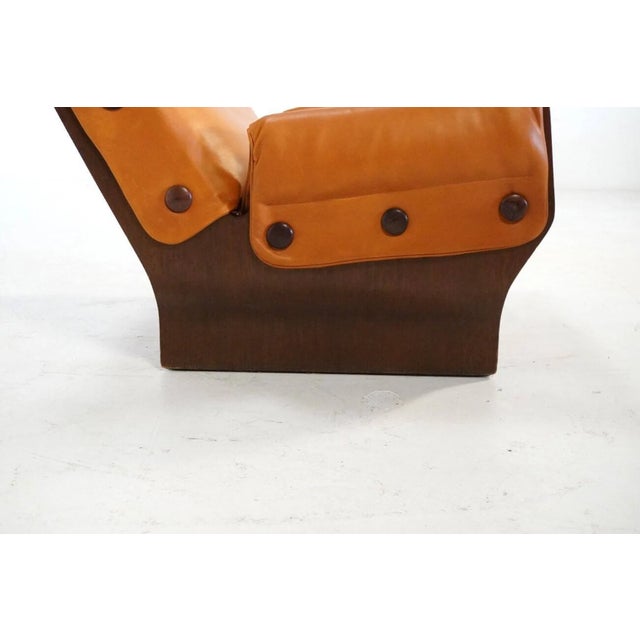 Art Deco P110 Canada Lounge Chair by Osvaldo Borsani for Tecno, Italy, 1970s For Sale - Image 3 of 7