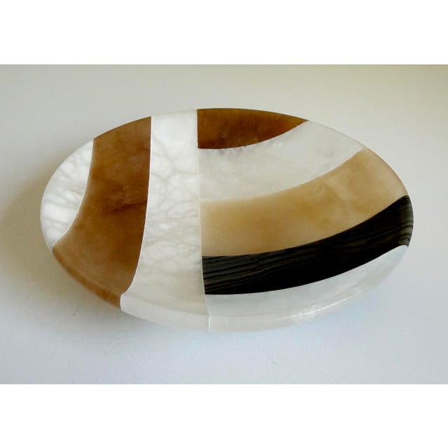 1970s Italian Onyx & Alabaster Bowl For Sale - Image 4 of 12