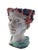 Ceramic Handcrafted Ceramic Planters in the shape of Heads, Italy, 1950s, Set of 2 For Sale - Image 7 of 15
