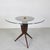 Italian Round Wooden and Crystal Living Room Table attributed to Osvaldo Borsani, 1960s For Sale - Image 12 of 13