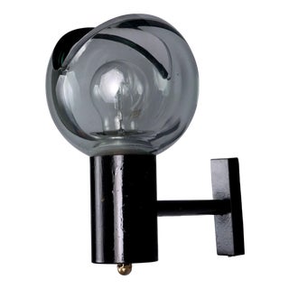 Vintage Wall Lamp in Glass and Aluminium, 1960s For Sale