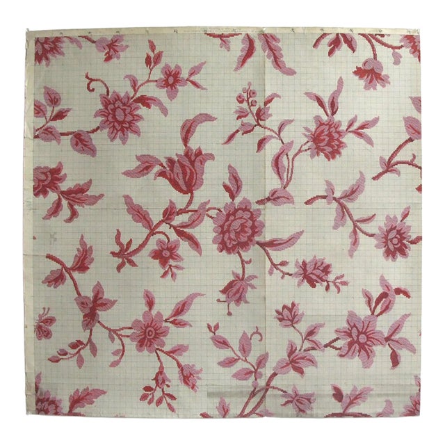 Antique French Textile Design For Sale