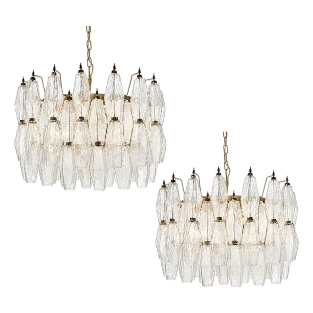 Murano Glass Chandeliers, 1990s, Set of 2 For Sale