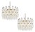 Murano Glass Chandeliers, 1990s, Set of 2 For Sale