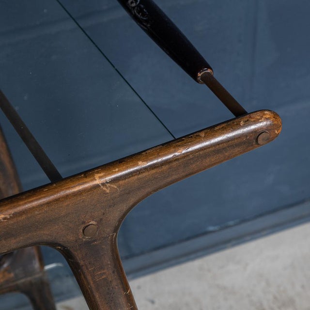 Vintage Italian Drinks Trolley in the style of Cesare Lacca, 1960 For Sale - Image 10 of 16