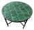 Moroccan Emerald Green Zellige Round Coffee Table, 2010s For Sale