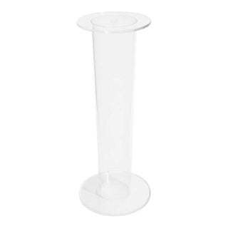 Midcentury Lucite Round Pedestal in the Style of Charles Hollis Jones For Sale