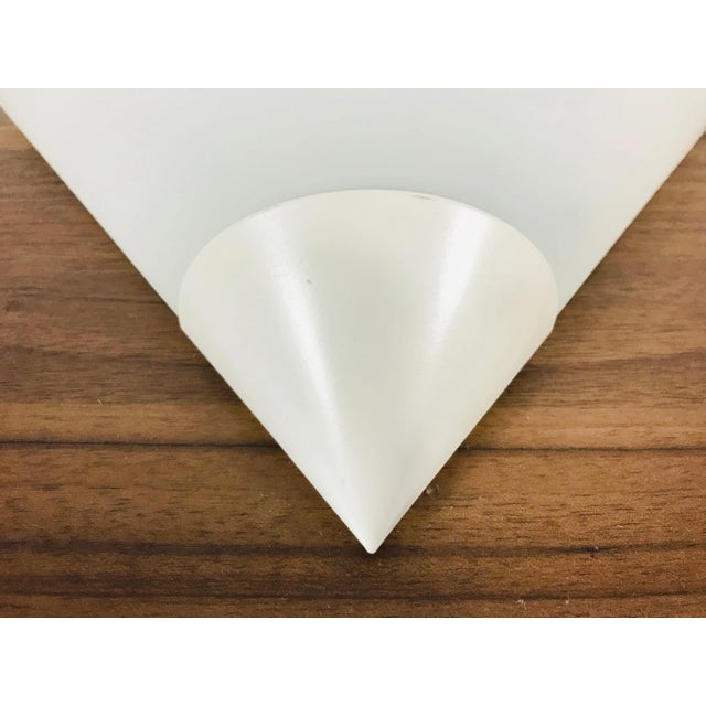 Glashütte Limburg 1970s Mid-Century Opaline Glass Wall Lamp by Limburg, Germany For Sale - Image 4 of 8