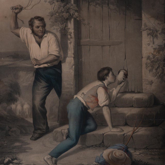 French Every Rose Has a Thorn - French Lithograph, C.1860s For Sale - Image 3 of 6