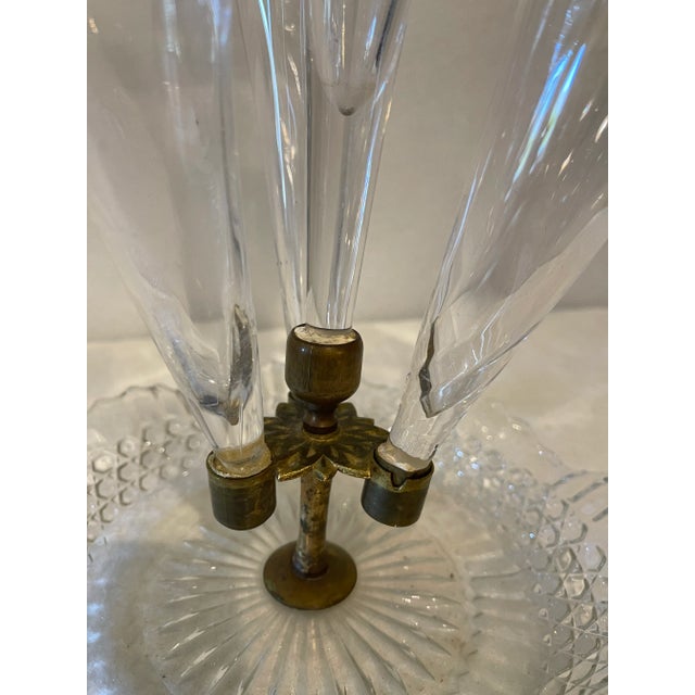 Antique Victorian Clear Epergne Centerpiece For Sale - Image 4 of 7