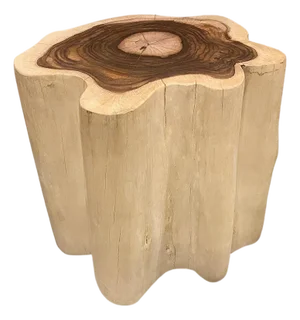 Andrianna Shamaris Rare Sono Wood Oversized Side Table or Pedestal