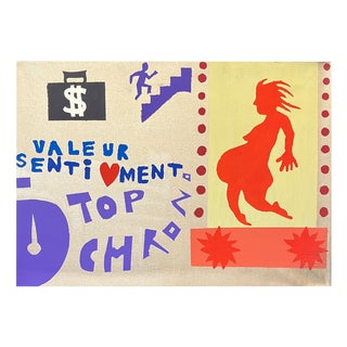 Alexandre Schaller, Top Chrono, Acrylic on Canvas, 1993 For Sale