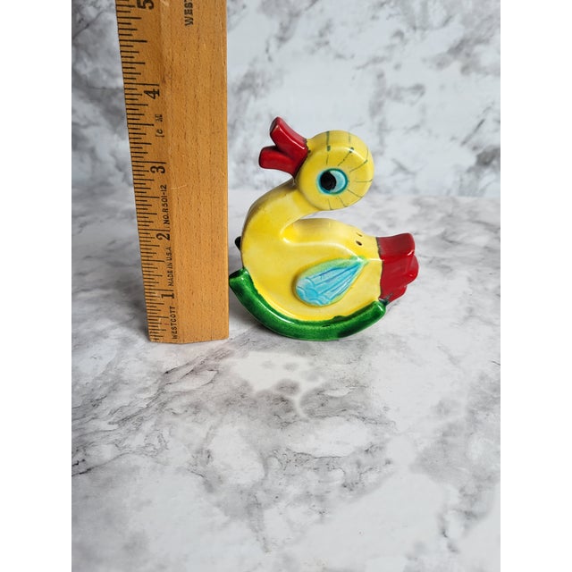 1950s Mid Century Modern Hand Painted Duck Salt Shaker For Sale - Image 14 of 15