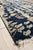 5x8 Blue Hand-Knotted Wool Floral Pomegranate Columns Geometric Carpet Rug For Sale - Image 4 of 5
