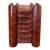 Antique Likely Burl Wood Bookend With Carved Detailing and Hidden Compartment. For Sale