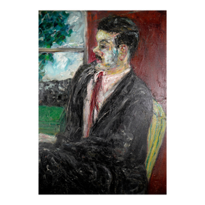 Portrait of the Artist Manuel Neri Heavy Impasto on Linen San Francisco Abstract by Honora Berg