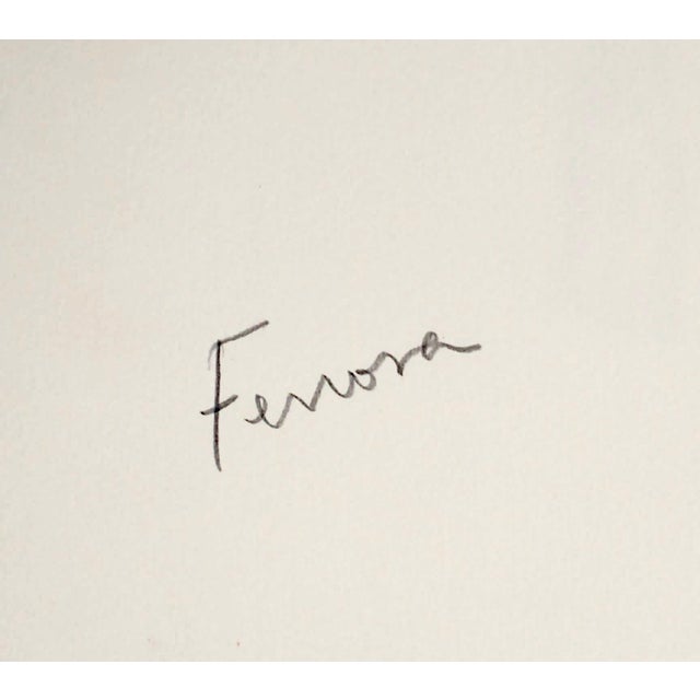 Brown Apelles Fenosa, Apeles Fenosa Spanish Sculptor Mourlot Lithograph Abstract Expressionist Figures, 1972 For Sale - Image 8 of 10