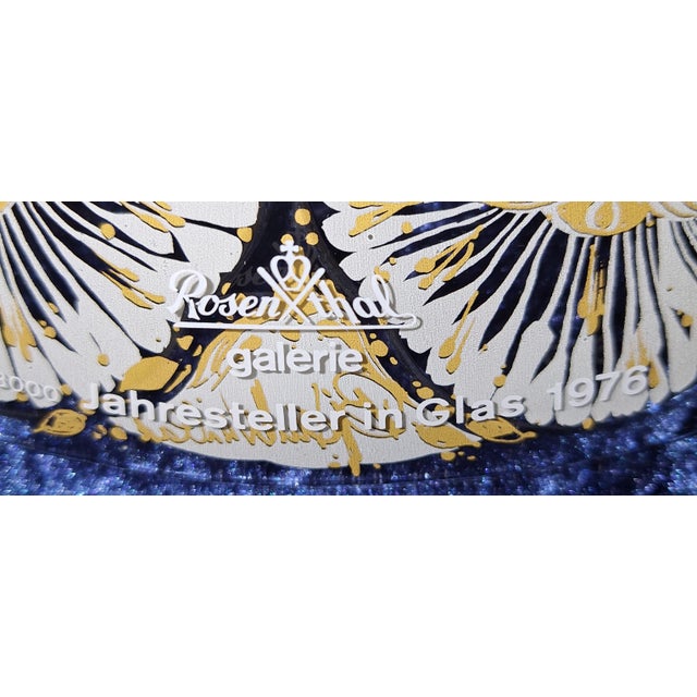 1970s Vintage Glass Annual Plate by Björn Wiinblad, 1976 For Sale - Image 5 of 6