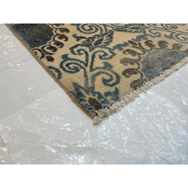 Silk and Wool Modern Style Rug , 8'10" X 11'10" For Sale - Image 4 of 4