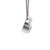 14k White Gold 0.92 CTW Bezel-Set Round & Baguette Diamond Pendant Necklace For Sale - Image 4 of 5