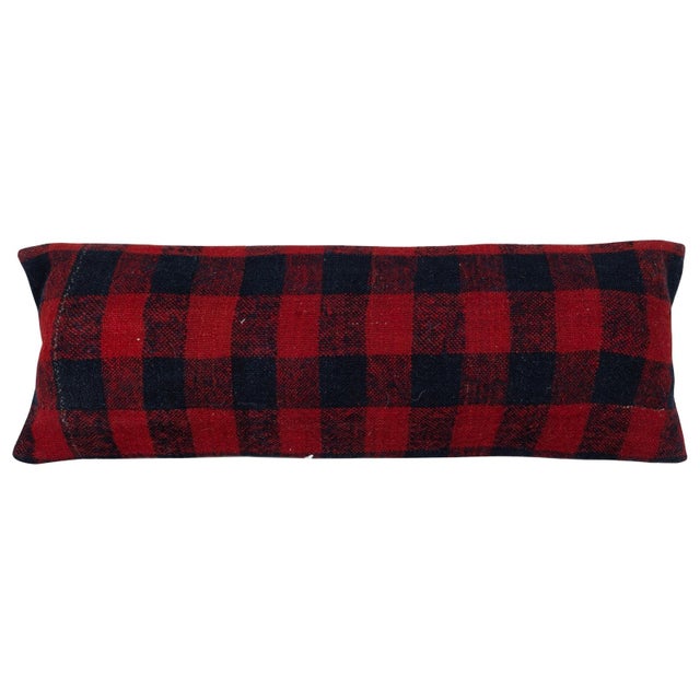 Traditional 12"x35" SET OF 2 - Handmade Kilim Lumbar Pillow Covers. A pair of Cushion Covers For Sale - Image 3 of 4