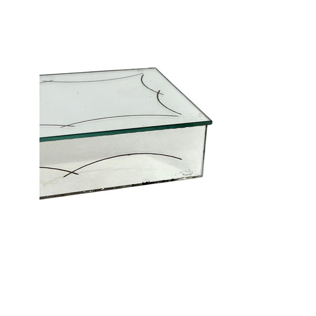 Antique French Art Deco Mirrored Box For Sale - Image 4 of 16