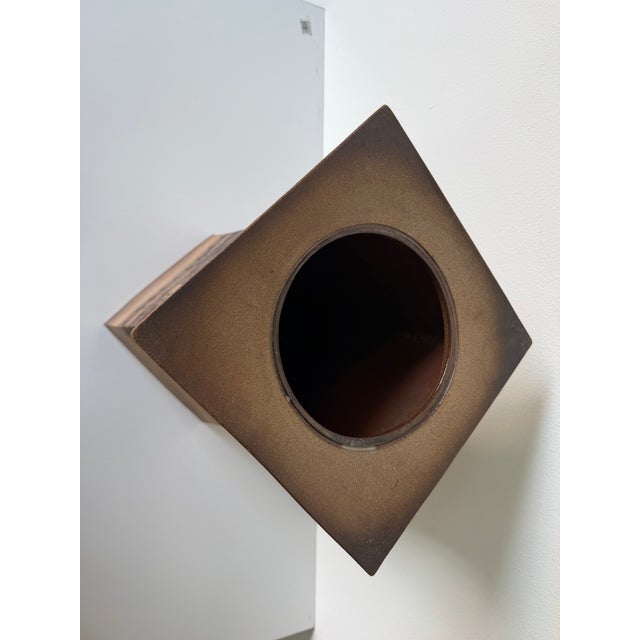 Vintage Ron Lederer Studio Pottery Sculptural Landscape Vase – Unsigned For Sale - Image 12 of 12