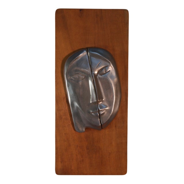 Wooden Frame with Chrome Metal Face, 1950s For Sale