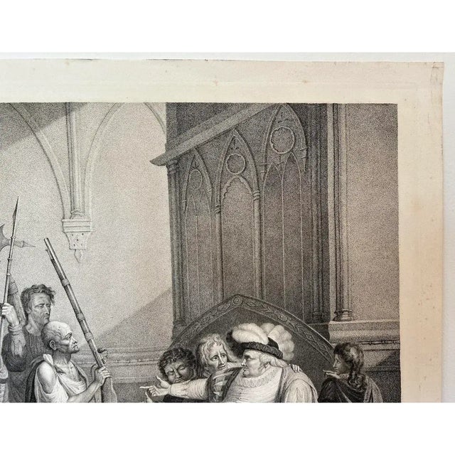 Antique 1798 Shakespeare Engraving by Thomas Ryder – Henry Iv, Falstaff, Large Boydell Print For Sale In Reno/Lake Tahoe - Image 6 of 13