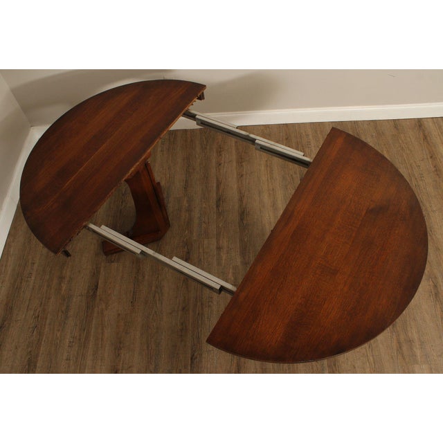 Stickley Mission Collection Oak Round Pedestal Dining Table For Sale - Image 10 of 18