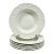 1989 Vintage English Americana Wedgwood for Ralph Lauren Le Blanc Claire Coupe Soup Bowl - Set of 7 For Sale