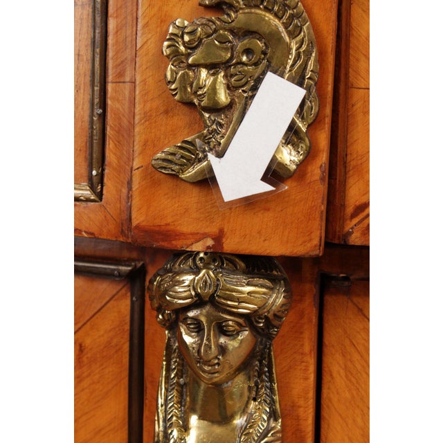 Classical Revival Walnut Ormolu Mounted Desk With Leather Top For Sale - Image 10 of 18