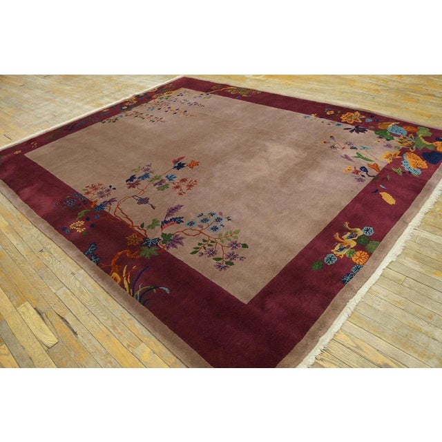 1920s 1920s Chinese Art Deco Carpet ( 8' x 9' 9'' - 245 x 297 cm ) For Sale - Image 5 of 12