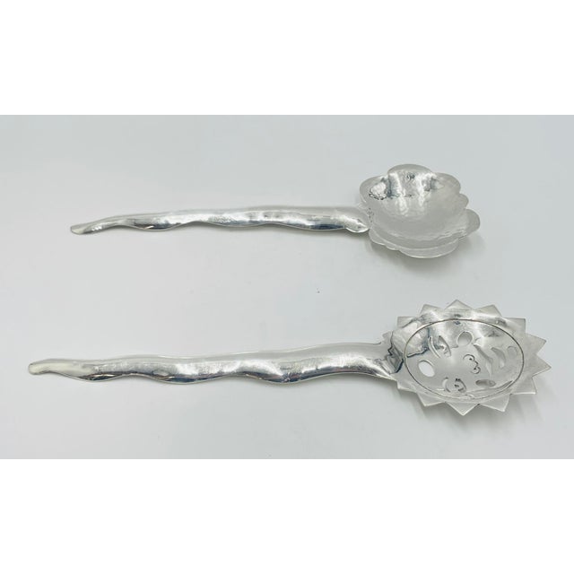 1980s Emilia Castillo Sun & Cloud Serving Utensils, Hand Signed, Mexican Modern Design For Sale In Los Angeles - Image 6 of 18