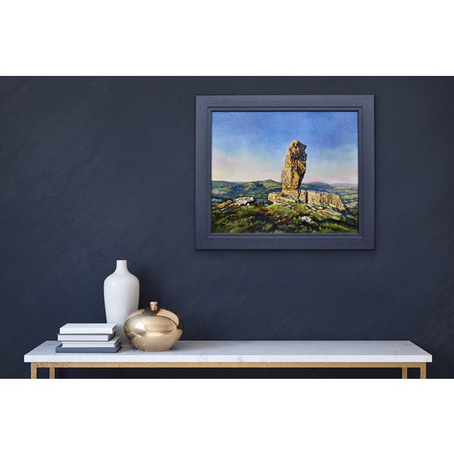 Elin Sian Blake, The Lonely Shepherd, Llangattock, Brecon Beacons, 2000s, Oil on Canvas For Sale - Image 13 of 18