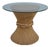 McGuire by Baker Bamboo Base Beveled Glass Top Center or Dining Table For Sale
