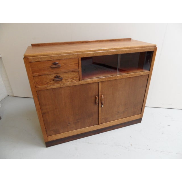 Art Deco Oak Sideboard, 1920s For Sale - Image 9 of 11