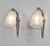 Charles Schneider Schneider Pair of French Art Deco Floral Nickel Bronze Wall Sconces - 1930s For Sale - Image 4 of 8
