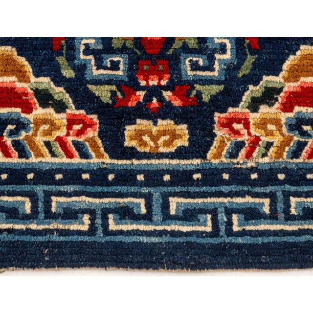 Textile Tibetan Gyantse Khaden Rug, 4' 4.5" X 2' 3.5" For Sale - Image 7 of 8