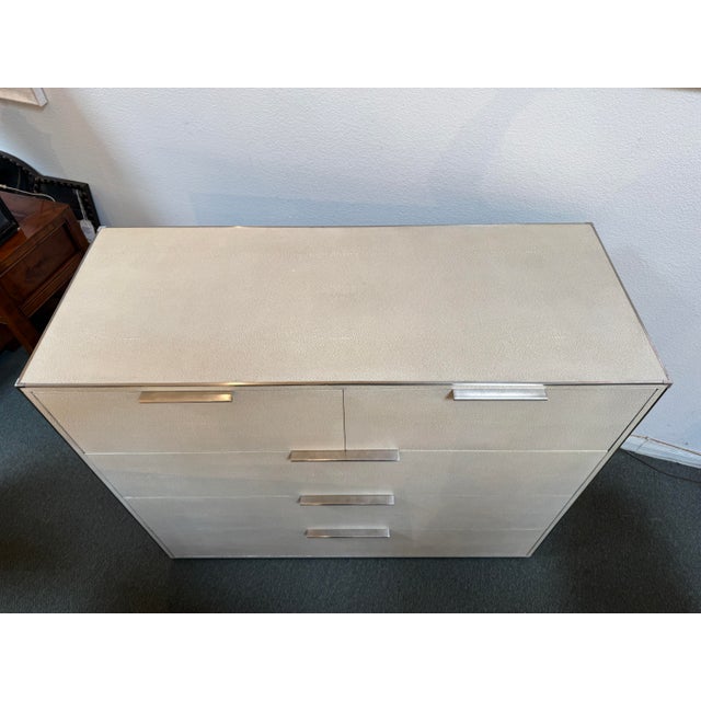 Restoration Hardware Restoration Hardware Baby & Child Clio Shagreen Dresser, Large For Sale - Image 4 of 12