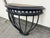 Traditional Restoration Hardware Hayrack Cast Iron Demilune Console Table For Sale - Image 3 of 12