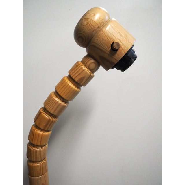 Pine Floor Lamp for Solbacken, Sweden, 1970s For Sale - Image 6 of 15