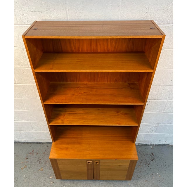 Mid-Century Modern Mid-Century Modern Two-Piece Danish Teak Bookcase For Sale - Image 3 of 13