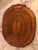 Mid 20th Century Large Oval Rattan Basket With Wood Handles For Sale - Image 5 of 9